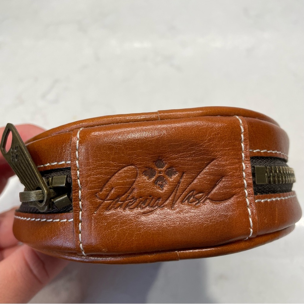 Patricia Nash Brown Leather Zippered Jewelry Case - Picture 2 of 7